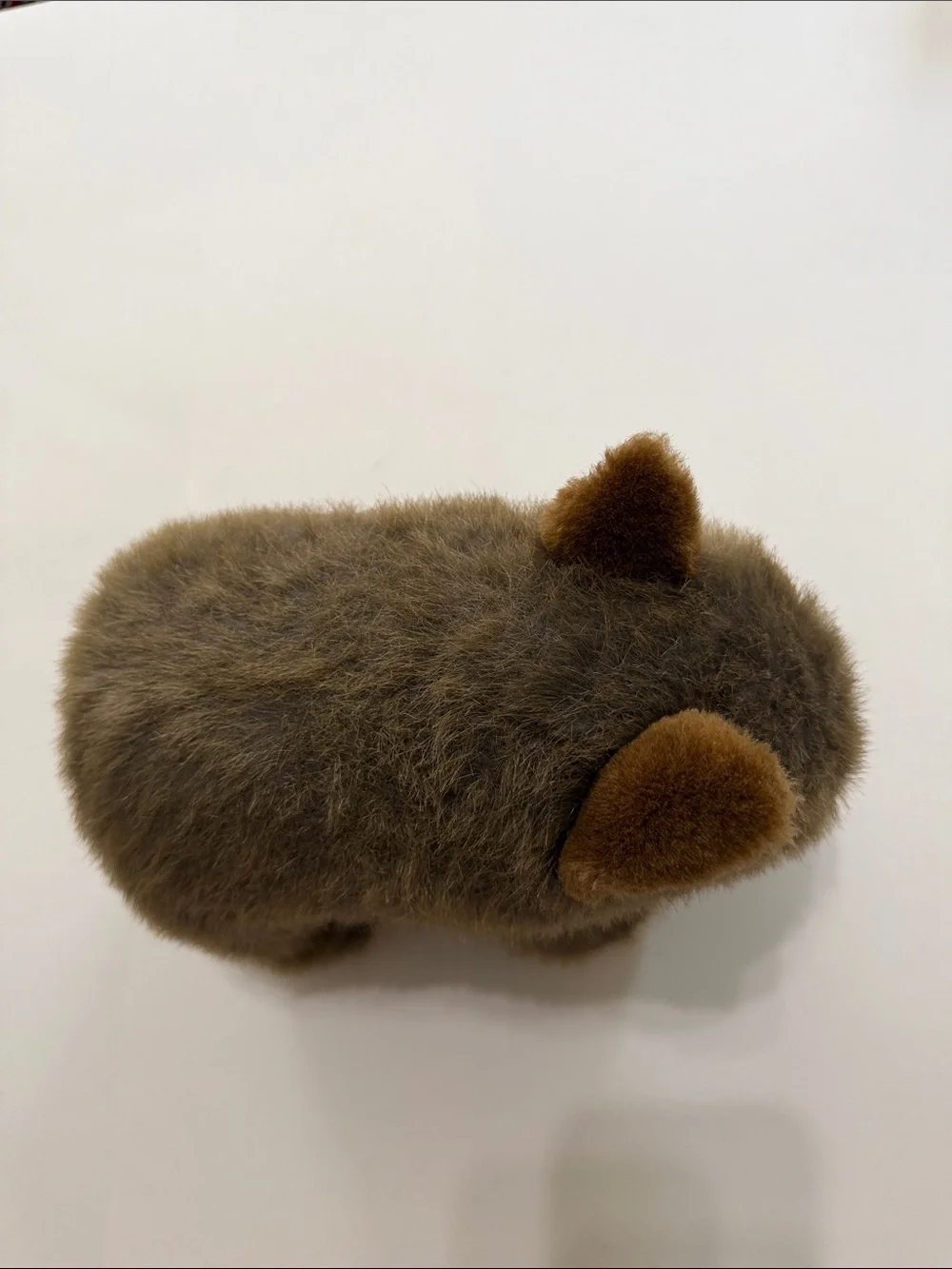 Vintage Plush Small Pet Bunny Toy - Brown Australian Wombat